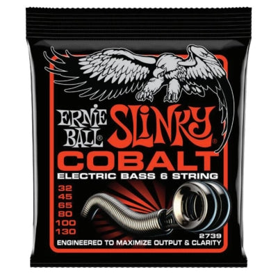 Cordes Ernie Ball Cobalt Super Slinky pour basse 6 cordes - 32-130