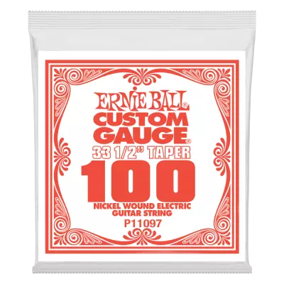 Corde de guitare électrique extra longue en nickel Ernie Ball - .100