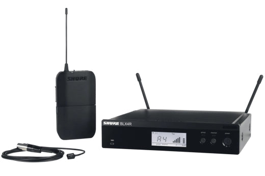 Shure - BLX14R/W93 Système de présentation sans fil pour montage en rack avec microphone cravate miniature (H9 : 512-542 MHz)
