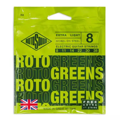 Rotosound - RotoGreens Guitar Strings - Extra-Light 8-38