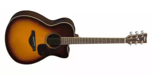 Yamaha - Guitare électro-acoustique de concert FSX830C avec pan coupé - Brown Sunburst