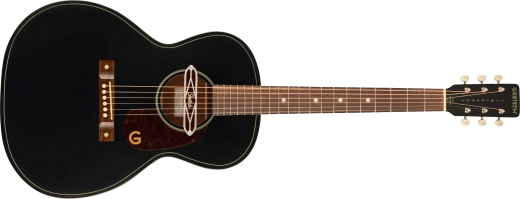 Gretsch Guitars - Guitare acoustique de concert Deltoluxe, touche en noyer, pickguard écaille de tortue - Table noire