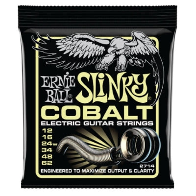 Cordes pour guitare électrique Ernie Ball Mammoth Cobalt Slinky - 12-62