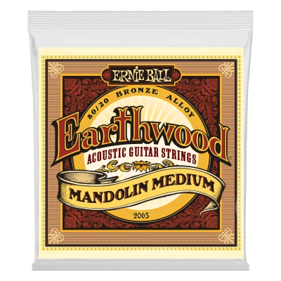 Cordes en bronze 80/20 pour mandoline Earthwood Medium Loop End, 10-36