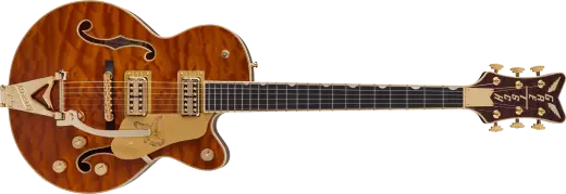Gretsch Guitars - Limited Edition Falcon Center Block Jr. with Bigsby, Quilted Maple, Ebony Fingerboard - Roundup Orange