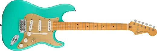 Squier - Stratocaster 40e anniversaire, édition vintage, touche en érable - Vert écume de mer satiné