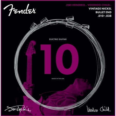 Fender - Cordes électriques Jimi Hendrix Voodoo Child, embouts Bullet Nickel 10-38