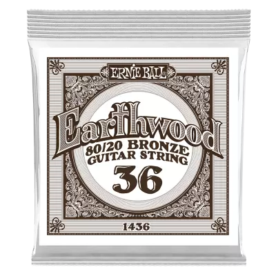 Corde de guitare acoustique Ernie Ball Earthwood 80/20 Bronze - .036 (à l'unité)