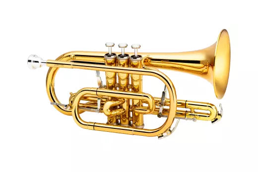 Jupiter - JCR1100Q Intermediate Bb Cornet with Yellow Brass Bell - Lacquer