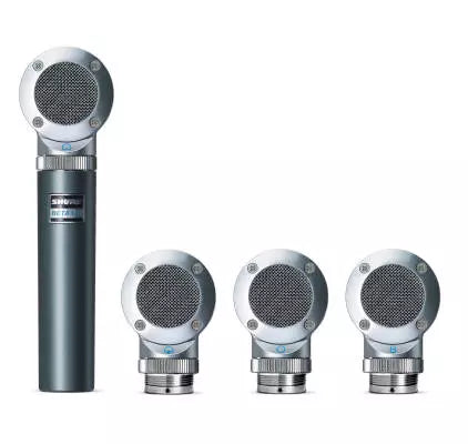 Shure - Beta 181 Microphone à condensateur ultra-compact à captation latérale avec 4 capsules interchangeables