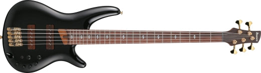 Ibanez - Basse électrique 5 cordes SR Prestige avec étui rigide - Noir