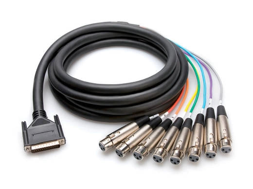 Câble multipaire symétrique Hosa, XLR3F vers DB25 - 5 m