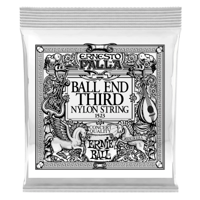Cordes de guitare classique Ernie Ball - Ernesto Palla en nylon à boule - .040