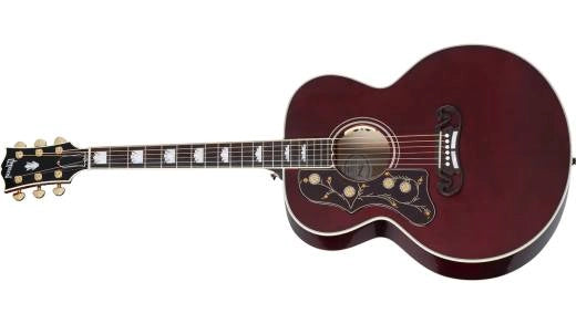 Gibson - SJ-200 Standard Acoustic/Electric Guitar - Wine Red (Left Handed)