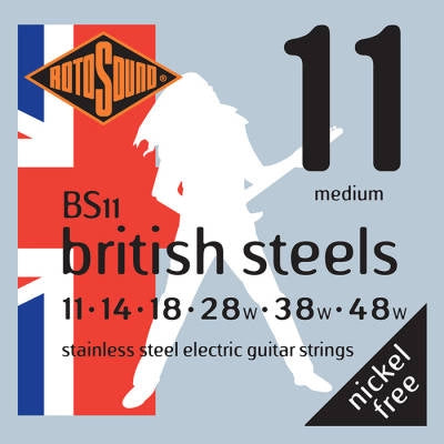 Rotosound - Cordes pour guitare électrique British Steel 11-48