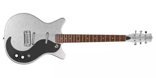 Danelectro - 59M NOS+ Electric Guitar with NOS+ Lipstick Pickups - Silver Metalflake