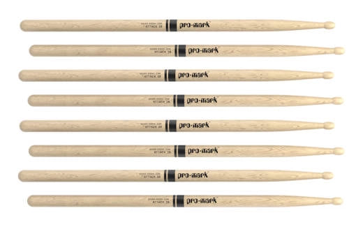 Promark - Baguettes de batterie Shira Kashi en chêne laqué (paquet de 4) - 2B