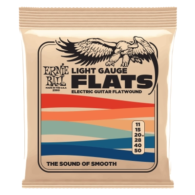Cordes de guitare électrique Ernie Ball Light Flatwound - 11-50