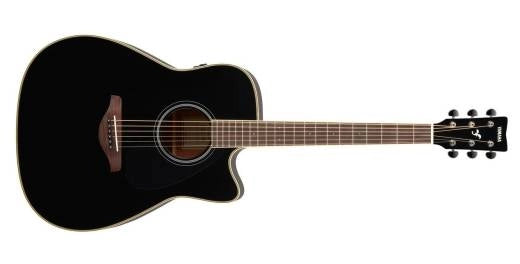 Yamaha - Guitare acoustique FG TransAcoustic Cutaway - Noir
