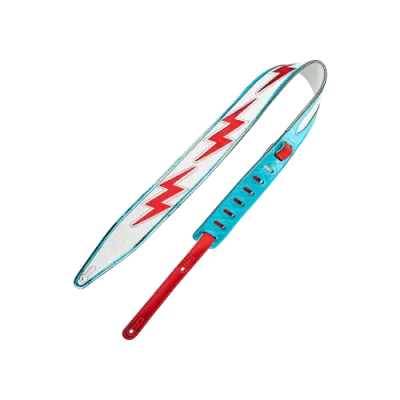 Sangle de guitare en cuir Levys - Levy x Jodi Head - Glam Rock Lightning