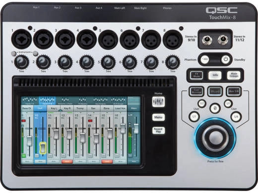 QSC - TouchMix-8 Compact Digital Mixer with Touchscreen
