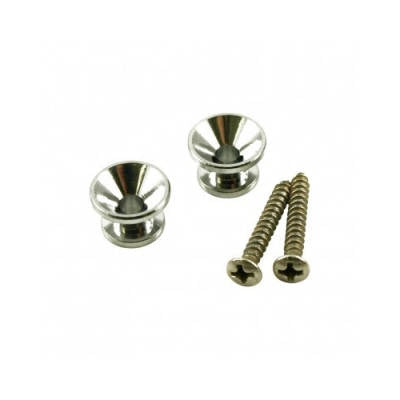 WD Music - Bouton de sangle - Chrome (Paire)