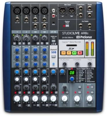 PreSonus - StudioLive AR8c Console de mixage hybride USB 8 canaux pour la scène et l'enregistrement