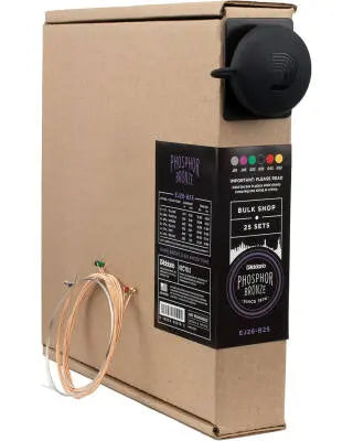 DAddario - Cordes pour guitare acoustique EJ26-B25 Phosphor Bronze, Custom Light 11-52 - 25 jeux