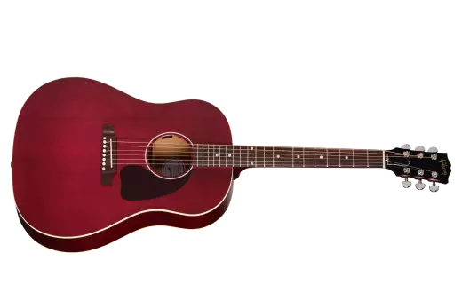 Gibson - J-45 Special Acoustic/Electric Guitar with Softshell Case - Satin Wine Red