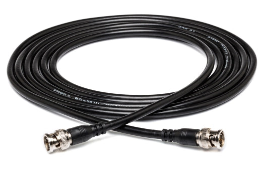 Hosa - 75-ohm Coaxial Cable, BNC to Same - 6 Foot