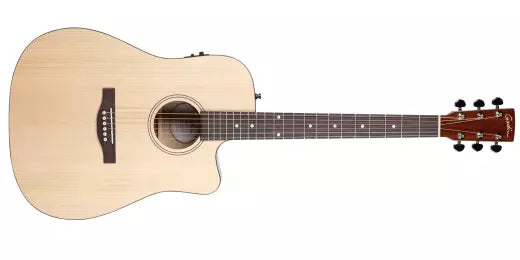 Godin Guitars - Metropolis CW Natural EQ Acoustic/Electric Guitar with Gigbag