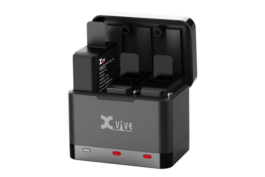 Xvive Audio - Chargeur de batterie U5C avec 3 batteries pour systèmes sans fil U5