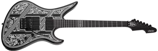 Schecter - Avenger FR Przym Palladium Electric Guitar - Gloss Black