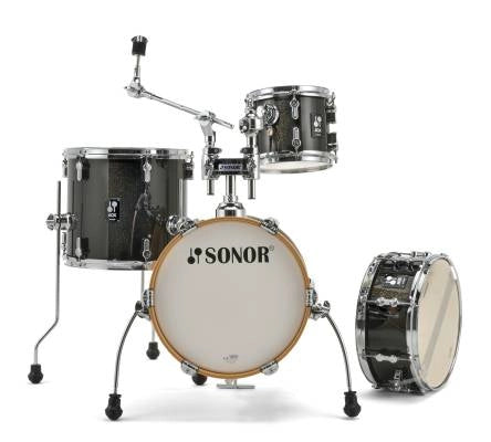 Sonor - AQX Micro Kit de 4 fûts (14, 8, 13, SD) - Noir pailleté