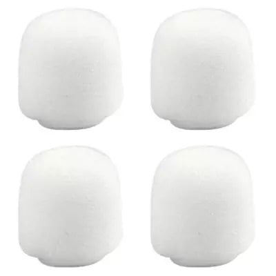 Shure - Snap-Fit Foam Windscreen for WL18xm Lavaliers - White (4 Pack)