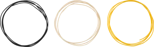 Fender - 5 Pure Vintage Cloth Wire 22 AWG - Black/White/Yellow