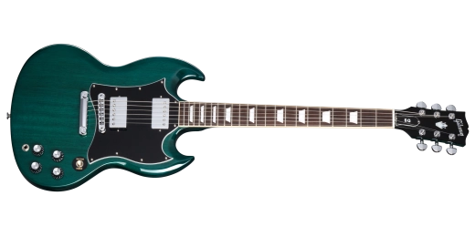 Gibson - Guitare électrique SG Standard avec étui souple - Bleu sarcelle translucide