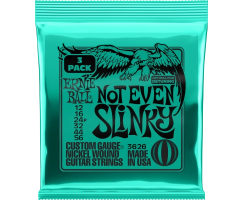 Ernie Ball - Lot de 3 cordes électriques Not Even Slinky 12-56