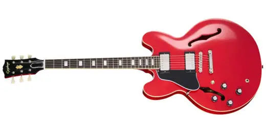 Epiphone - Guitare électrique ES-335 réédition 1962 avec étui rigide - Cerise des années 60 (gaucher)