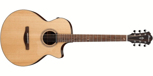 Ibanez - Guitare baryton acoustique/électrique AE275BT - Naturel à faible brillance