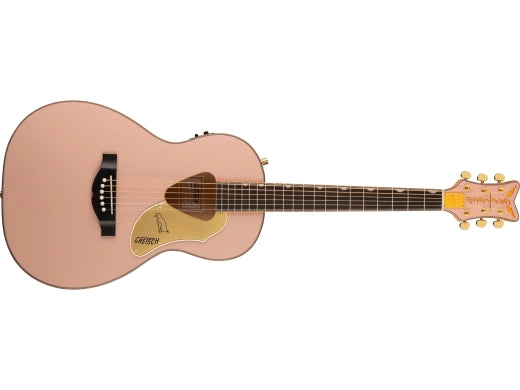 Guitares Gretsch - G5021E Rancher Penguin Parlor Acoustique/Électrique - Rose coquillage