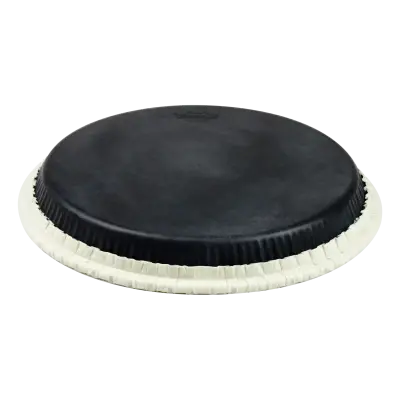 Peau de conga Remo - 12,5" Tucked Skyndeep - Motif en cuir de veau noir