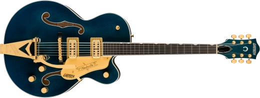Guitares Gretsch - Nashville Hollow Body avec Bigsby à cordes traversantes et accastillage doré, touche en ébène - Midnight Sapphire