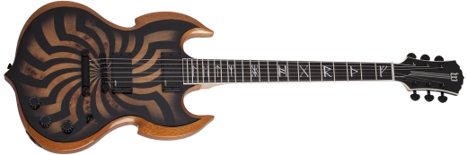 Schecter - Guitare électrique Wylde Barbarian - Buzzsaw Charcoal Burst