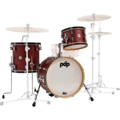 Pacific Drums - Kit de fûts Concept Maple Classic 3 pièces (20, 13, 16") - Teinte rouge sang de bœuf