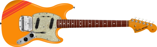 Fender - Vintera II Mustang des années 70, touche en palissandre - Orange compétition avec housse