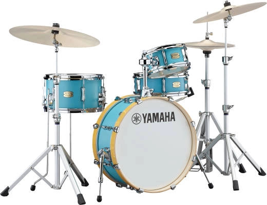 Yamaha - Stage Custom Hip 4-Piece Kit with Hardware (20,10,13,SD) - Matte Surf Green