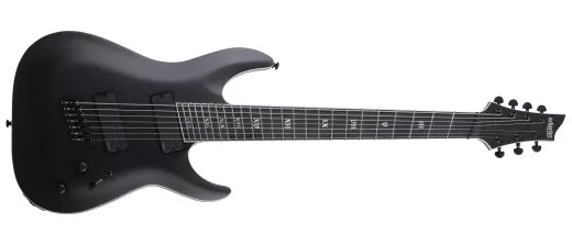 Schecter - C-7 Multiscale SLS Elite Evil Twin 7-String Electric Guitar - Satin Black