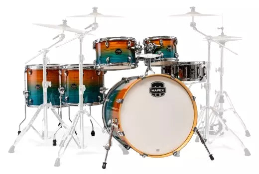 Mapex - Armory Pack de 6 fûts (22, 10, 12, 14, 16, SD) - Ocean Sunset Fast Toms