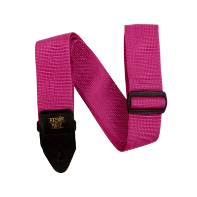 Sangle de guitare Ernie Ball en polypropylène - Framboise et noir